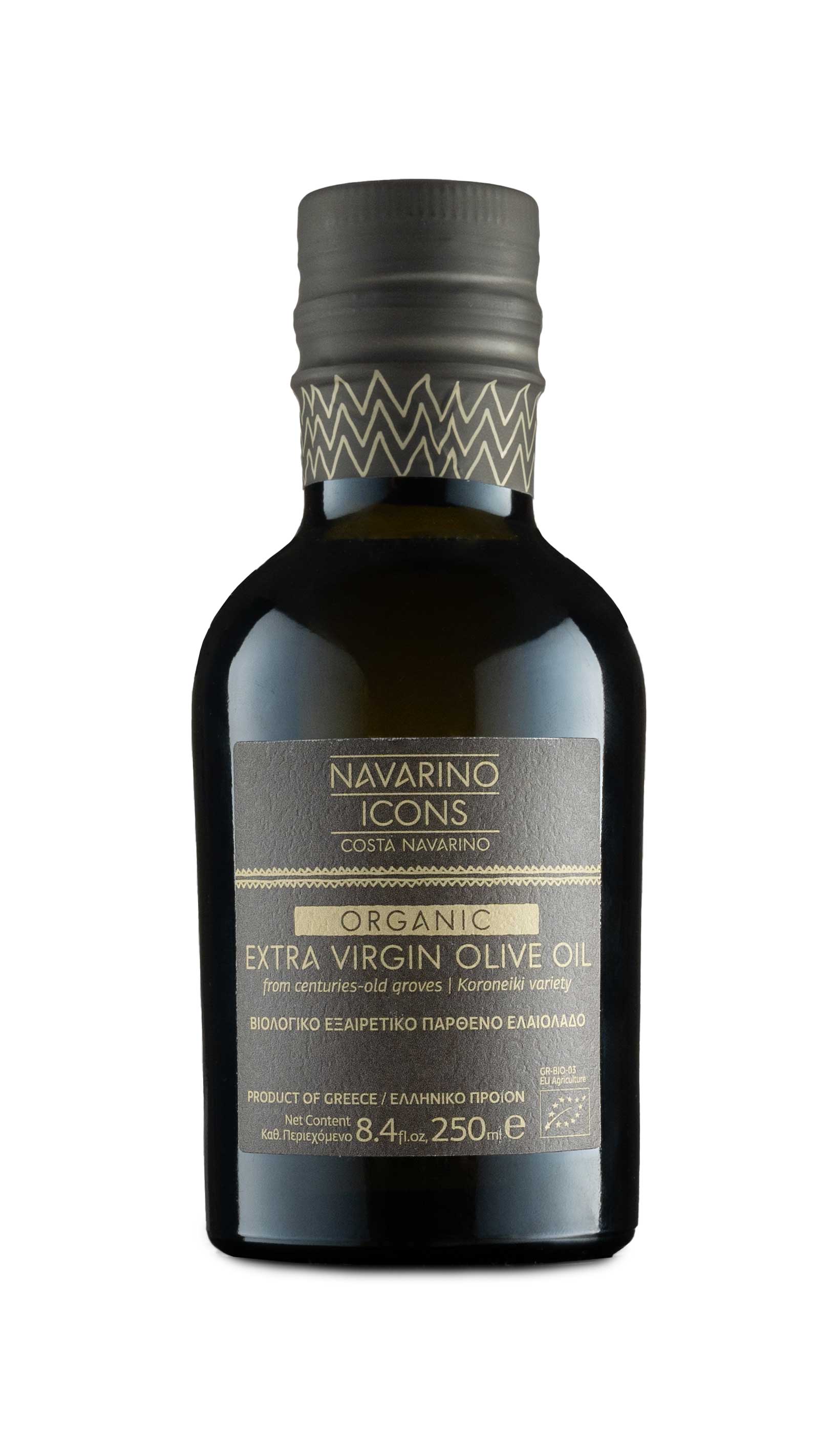 Navarino Icons Organic Extra Virgin Olive Oil, 250ml